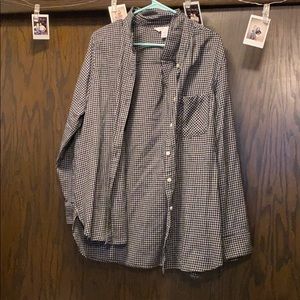 Black and white flannel